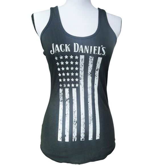 Jack Daniels American Flag Tank Top - Picture 1 of 9